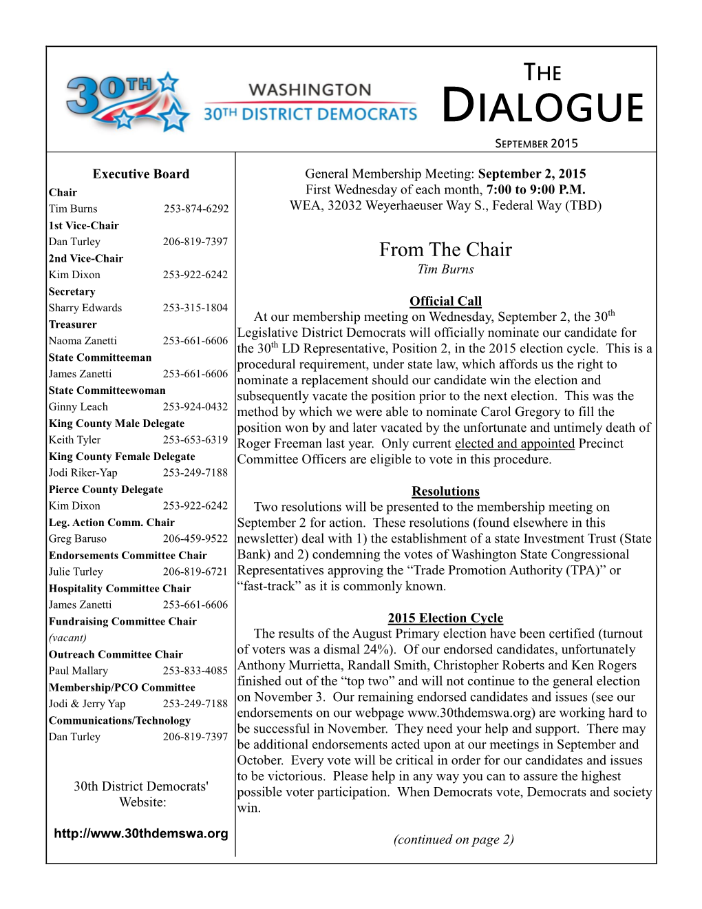 Dialogue September 2015
