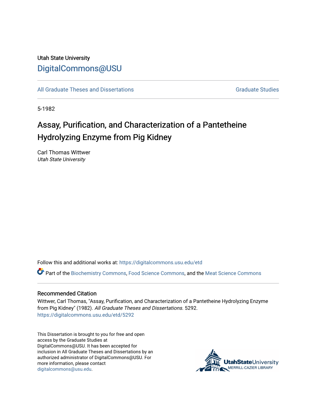 Assay, Purification, and Characterization of a Pantetheine Hydrolyzing Enzyme from Pig Kidney