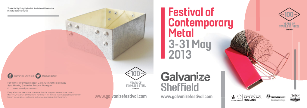 Festival of Contemporary Metal 3-31 May 2013