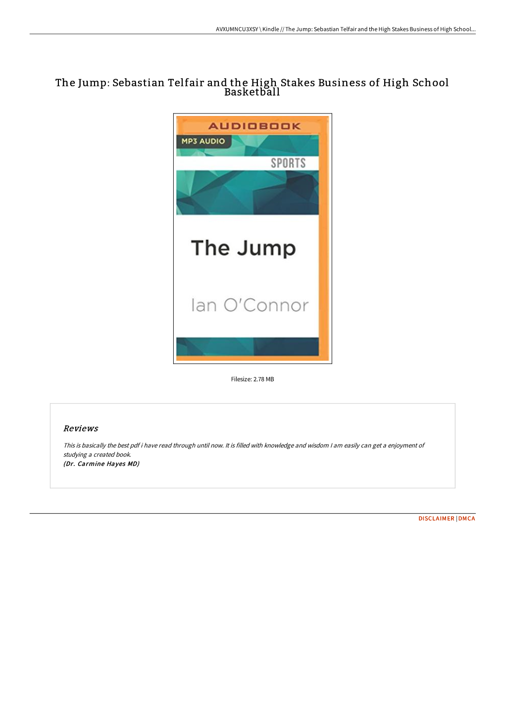 Read Book # the Jump: Sebastian Telfair and the High Stakes