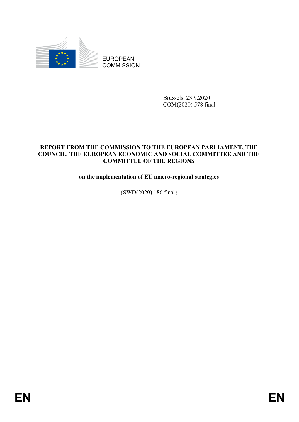 EUROPEAN COMMISSION Brussels, 23.9.2020 COM(2020)