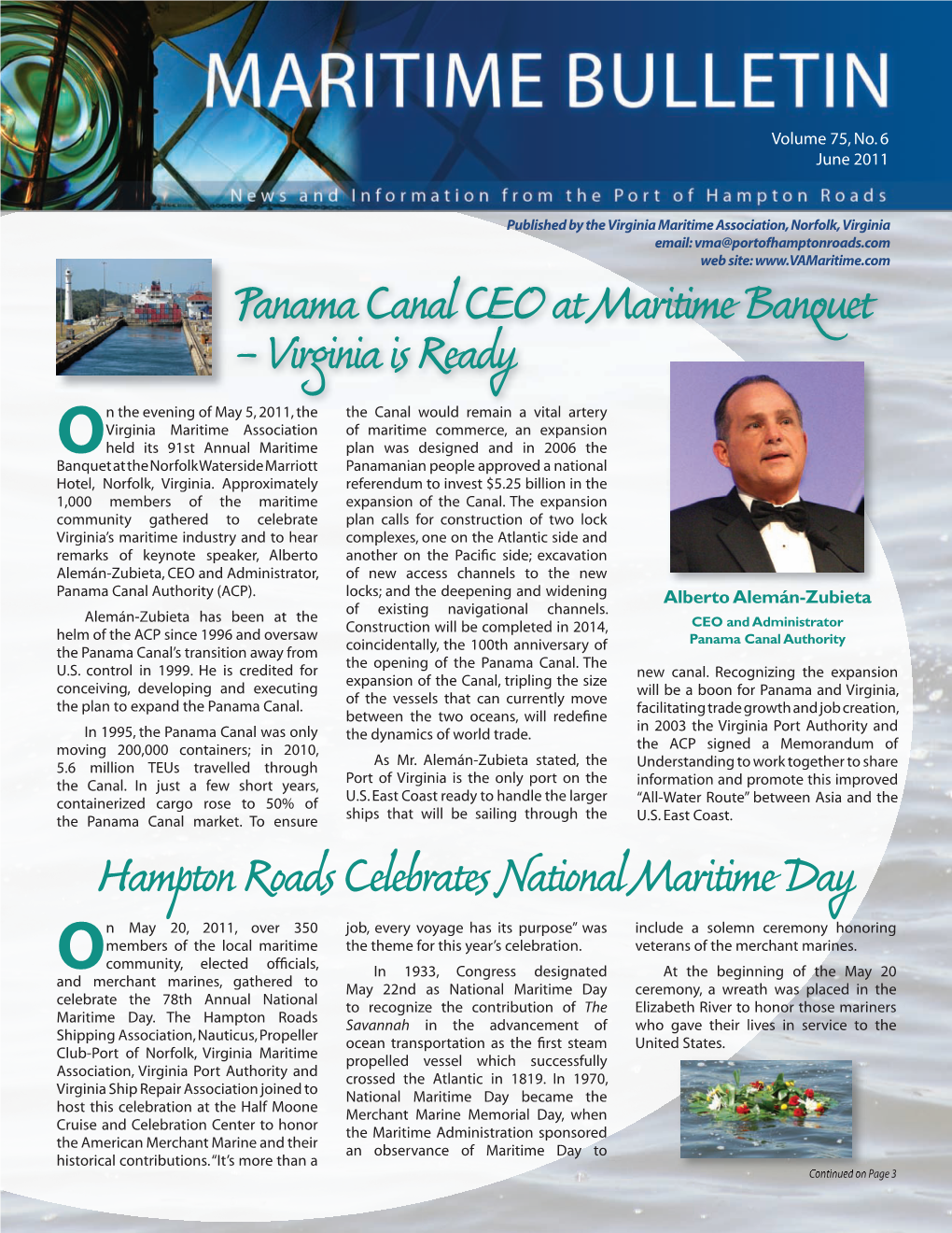 VMA Maritime July Newsletter.Indd