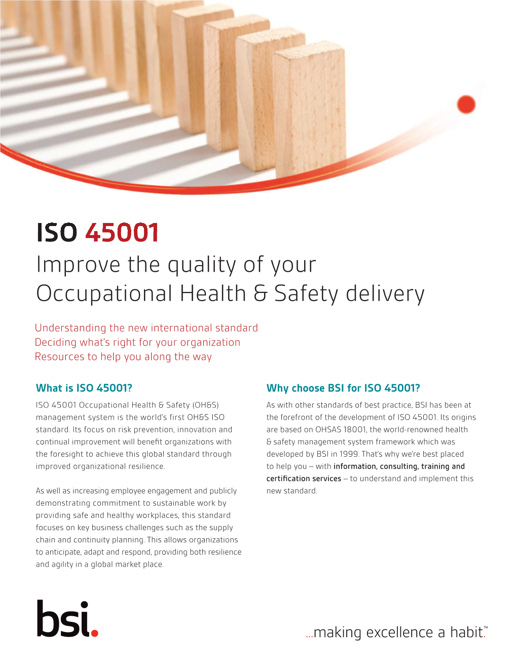 ISO 45001 Improve the Quality of Your Occupational Health & Safety Delivery