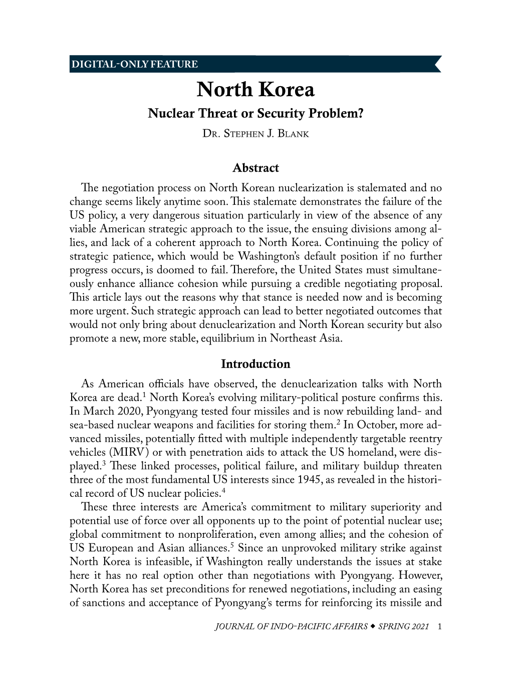 North Korea Nuclear Threat Or Security Problem?