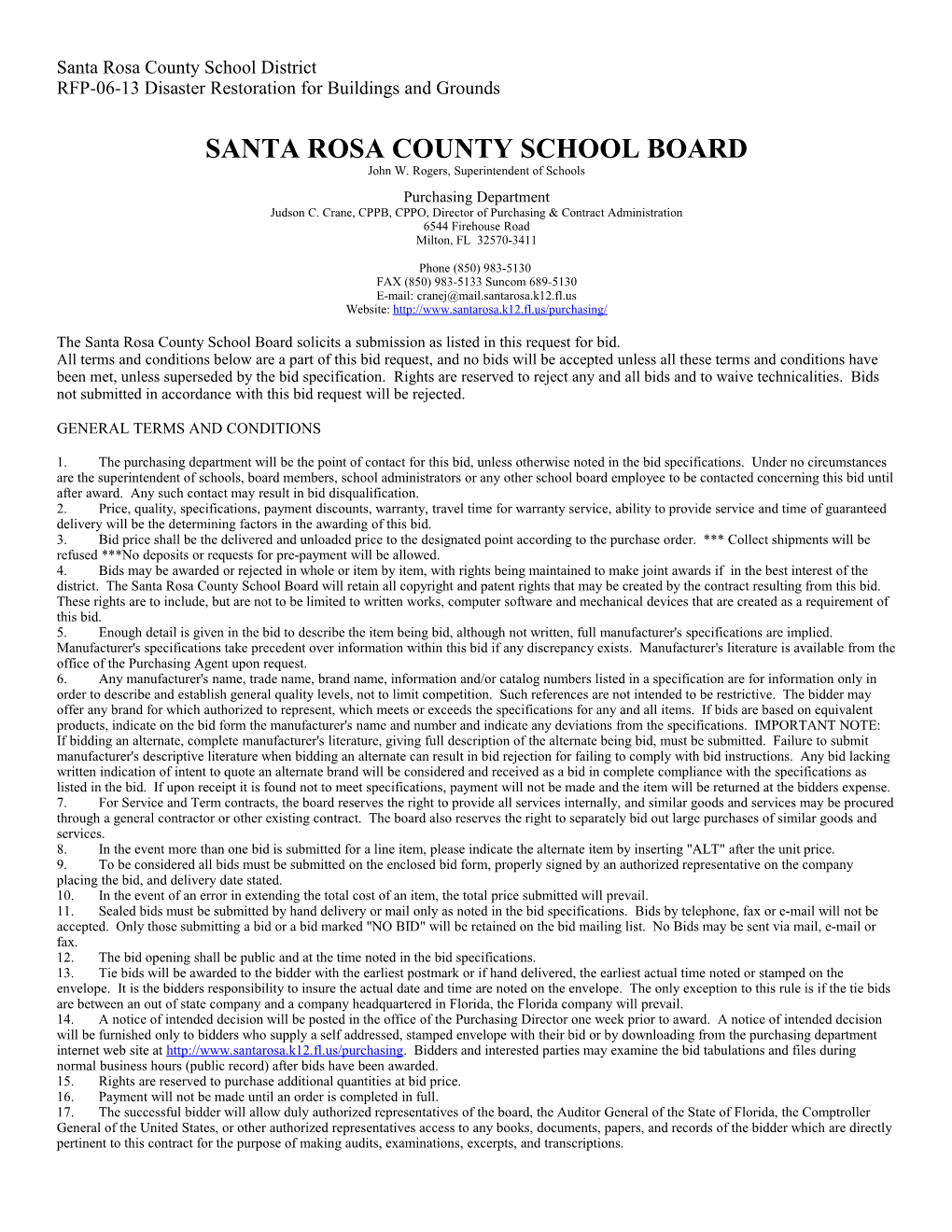 Santa Rosa County School Board s6