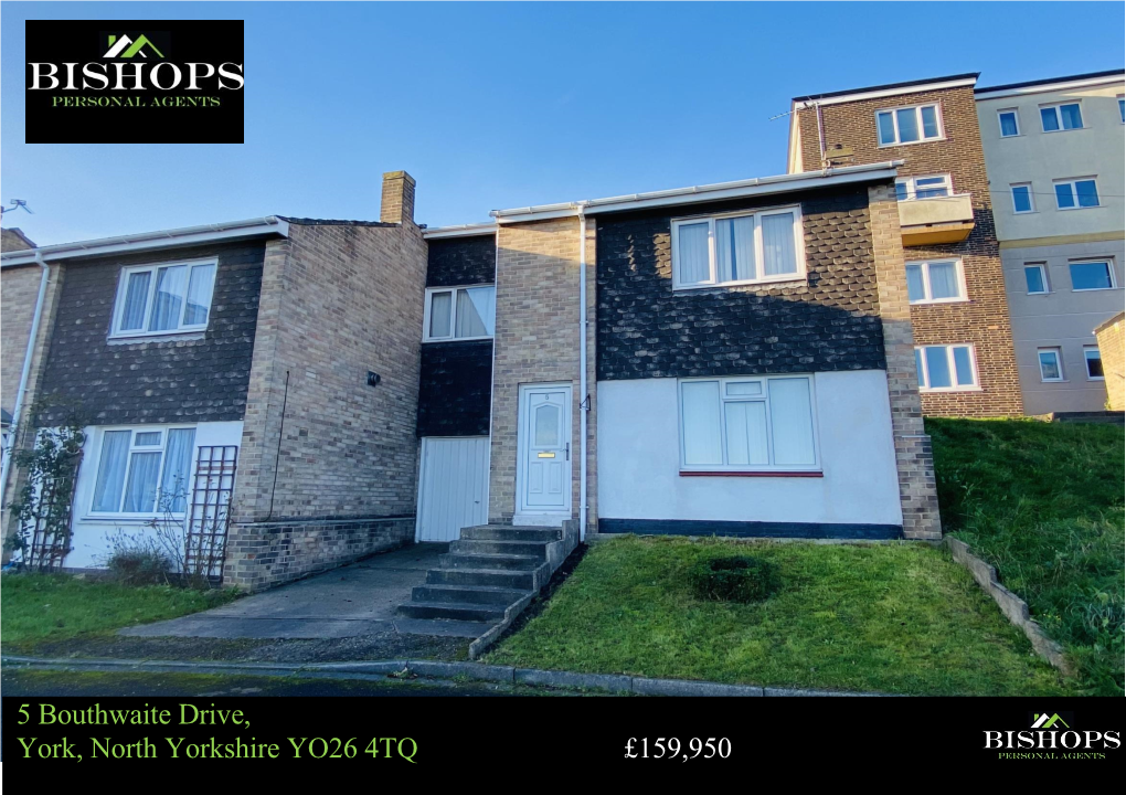 5 Bouthwaite Drive, York, North Yorkshire YO26 4TQ £159,950