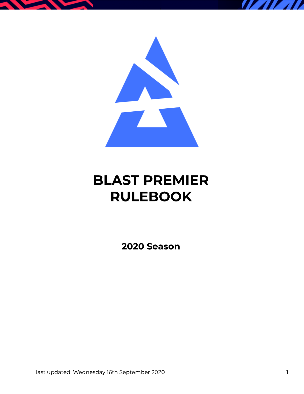 Blast Premier Rulebook