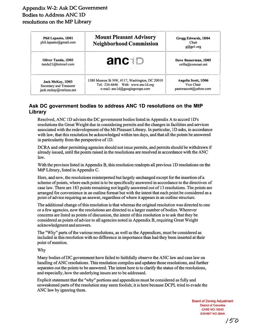 Mount Pleasant Advisory Neighborhood Commission