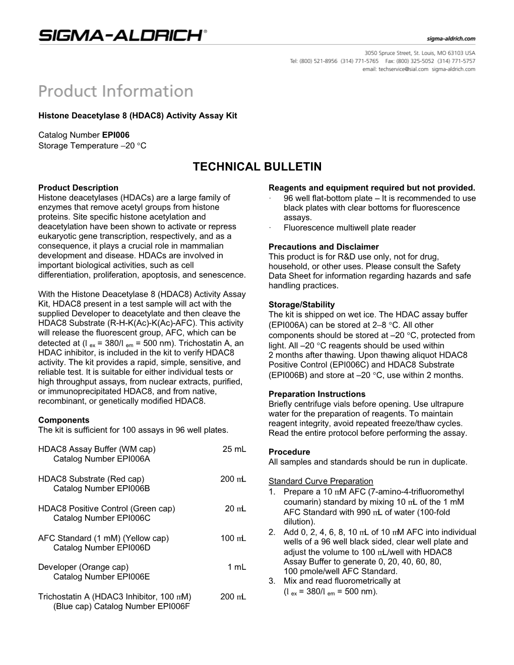 (HDAC8) Activity Assay Kit