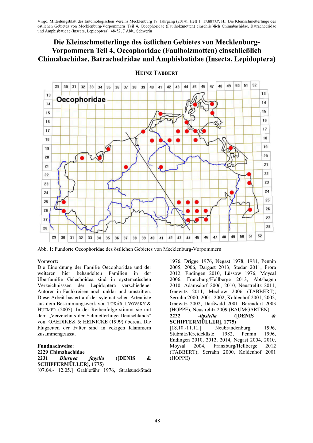 Die Kleinschmetterlinge Des Östlichen Gebietes Von Mecklenburg