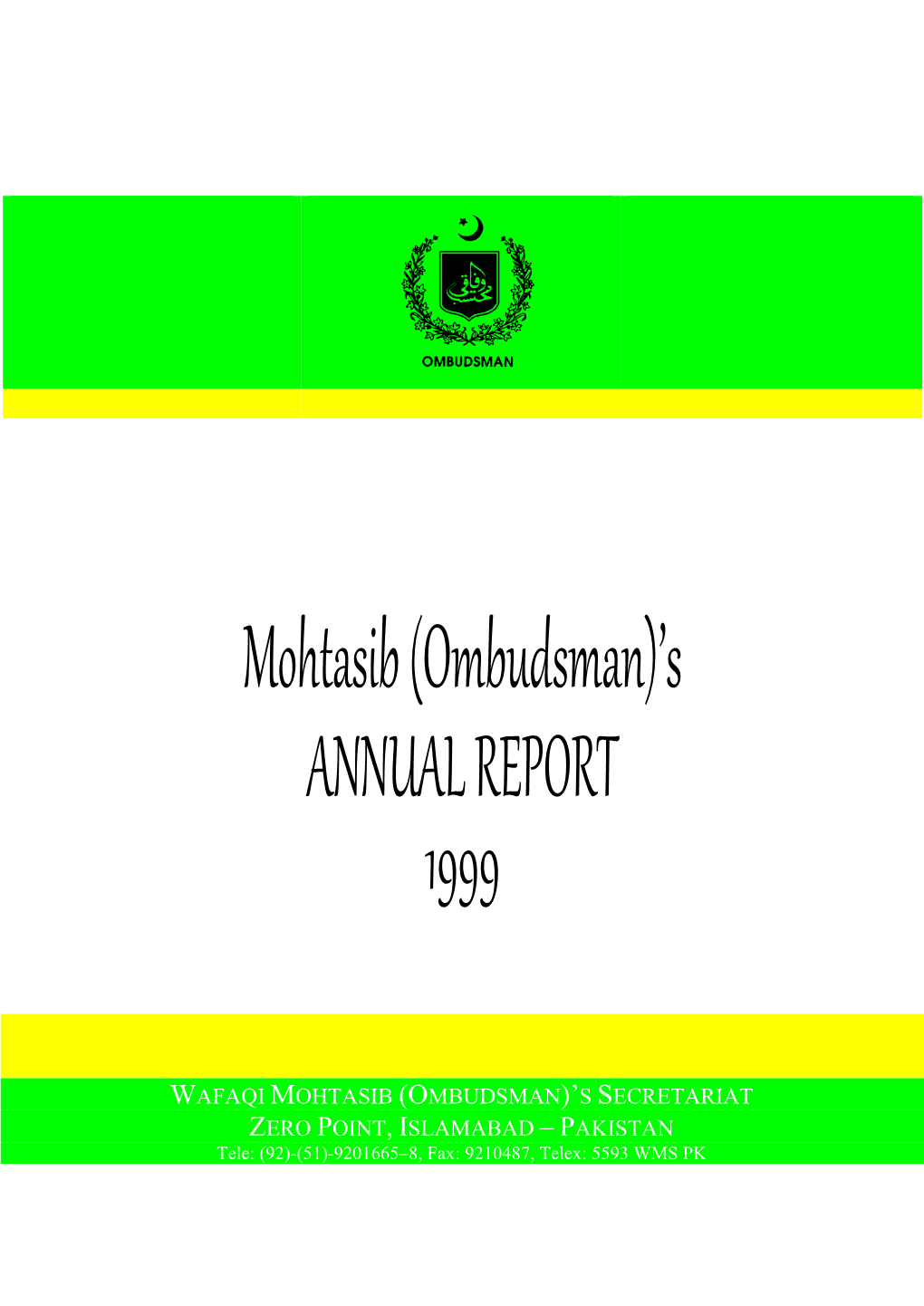 Annual Report 1999