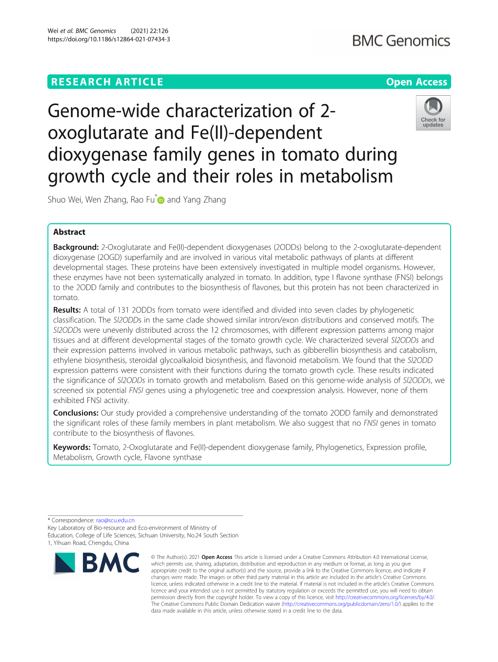 Genome-Wide Characterization of 2-Oxoglutarate and Fe(II