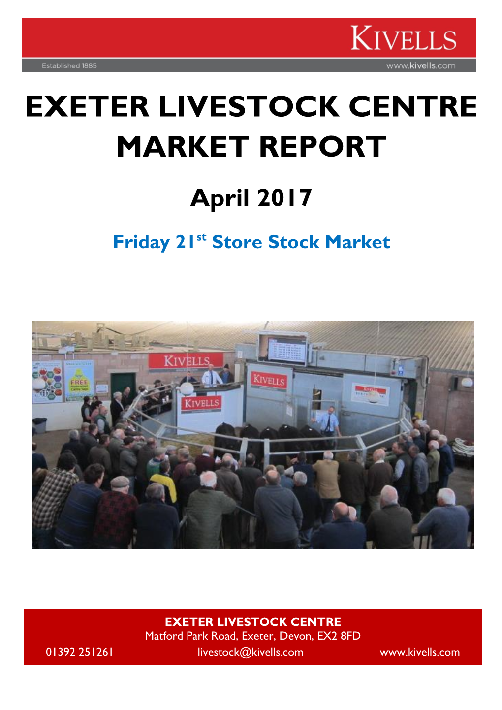 Exeter Livestock Centre Market Report