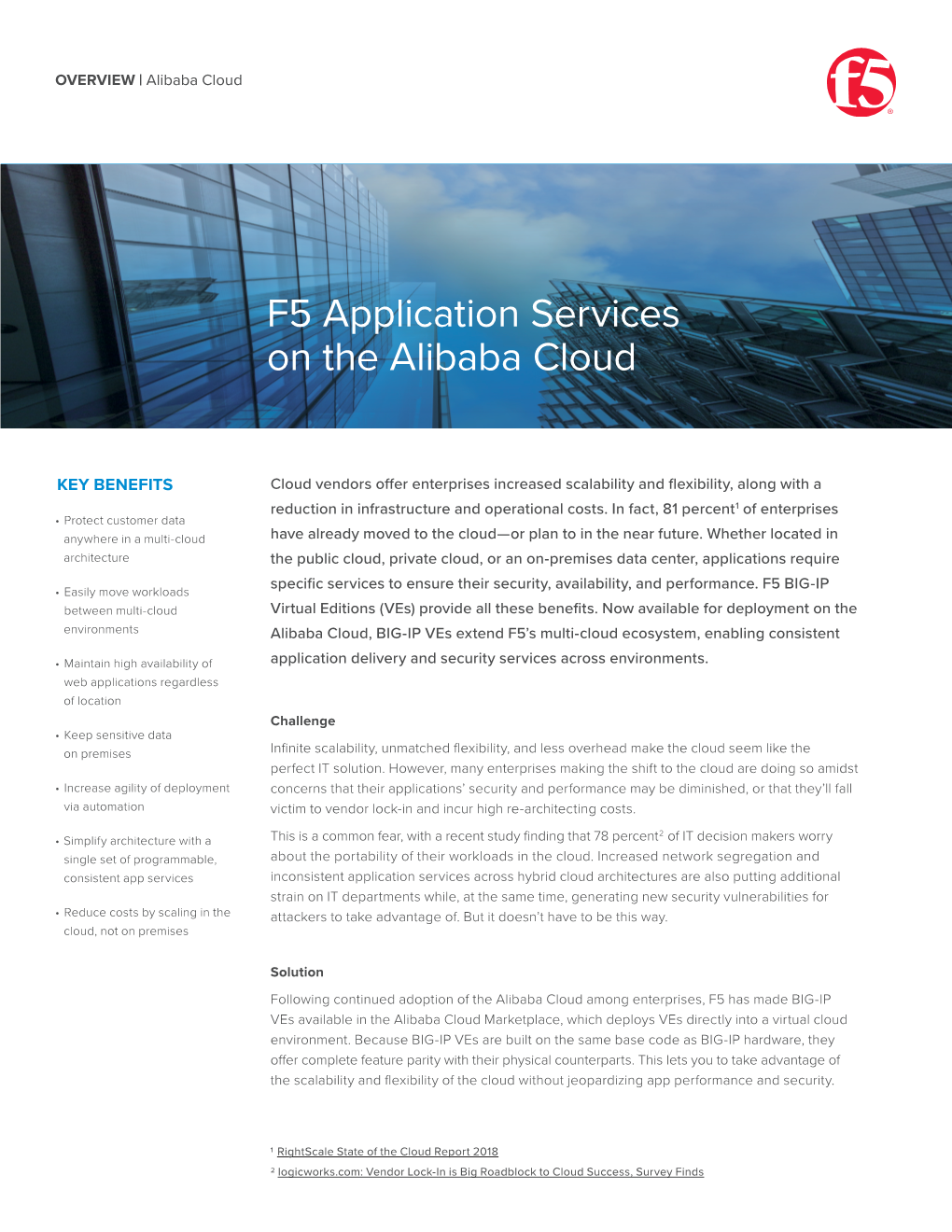 F5 Application Services on the Alibaba Cloud