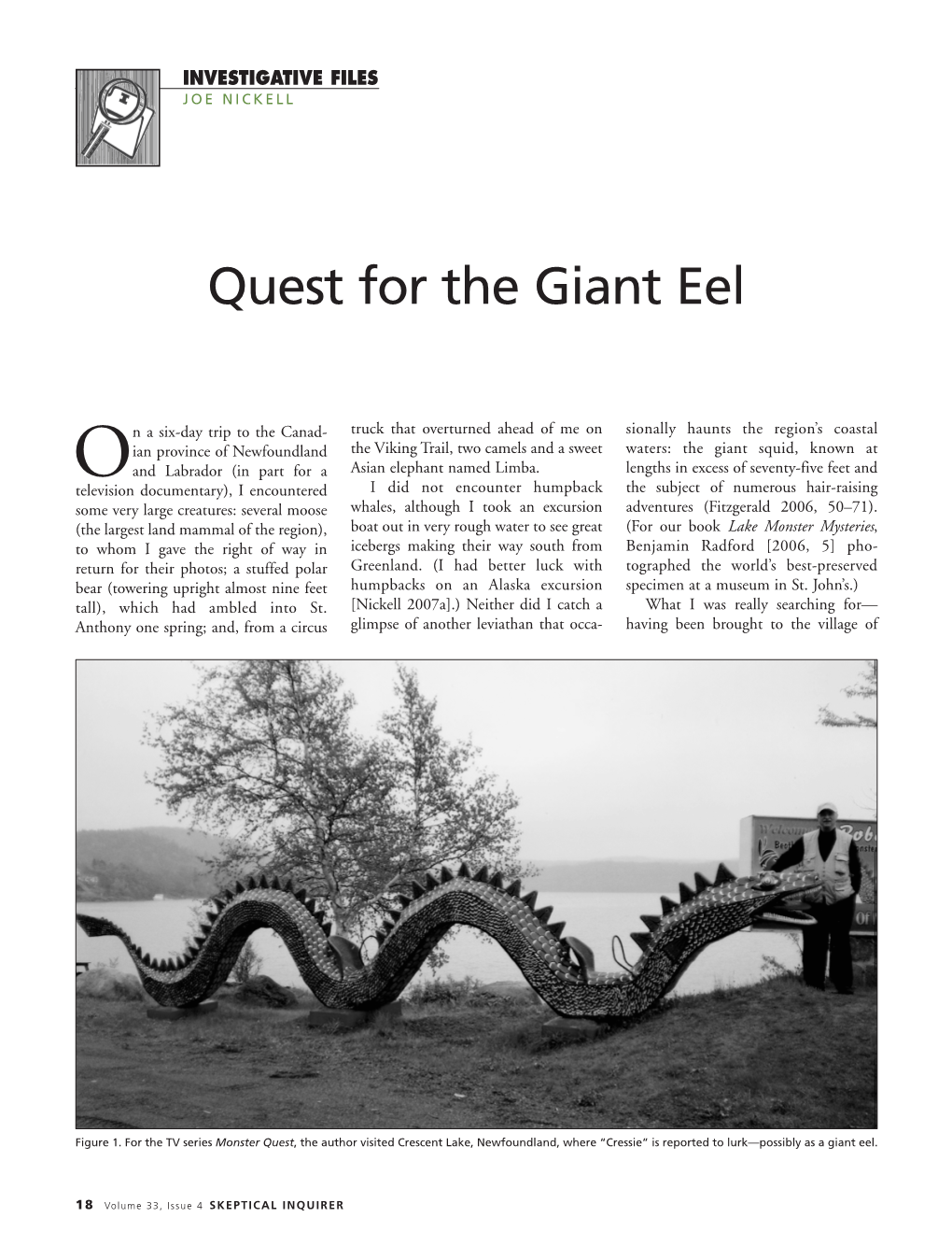 Quest for the Giant Eel