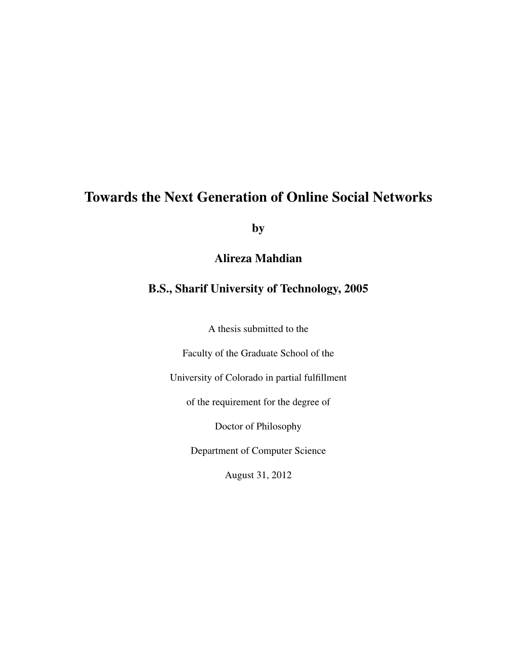 Towards the Next Generation of Online Social Networks