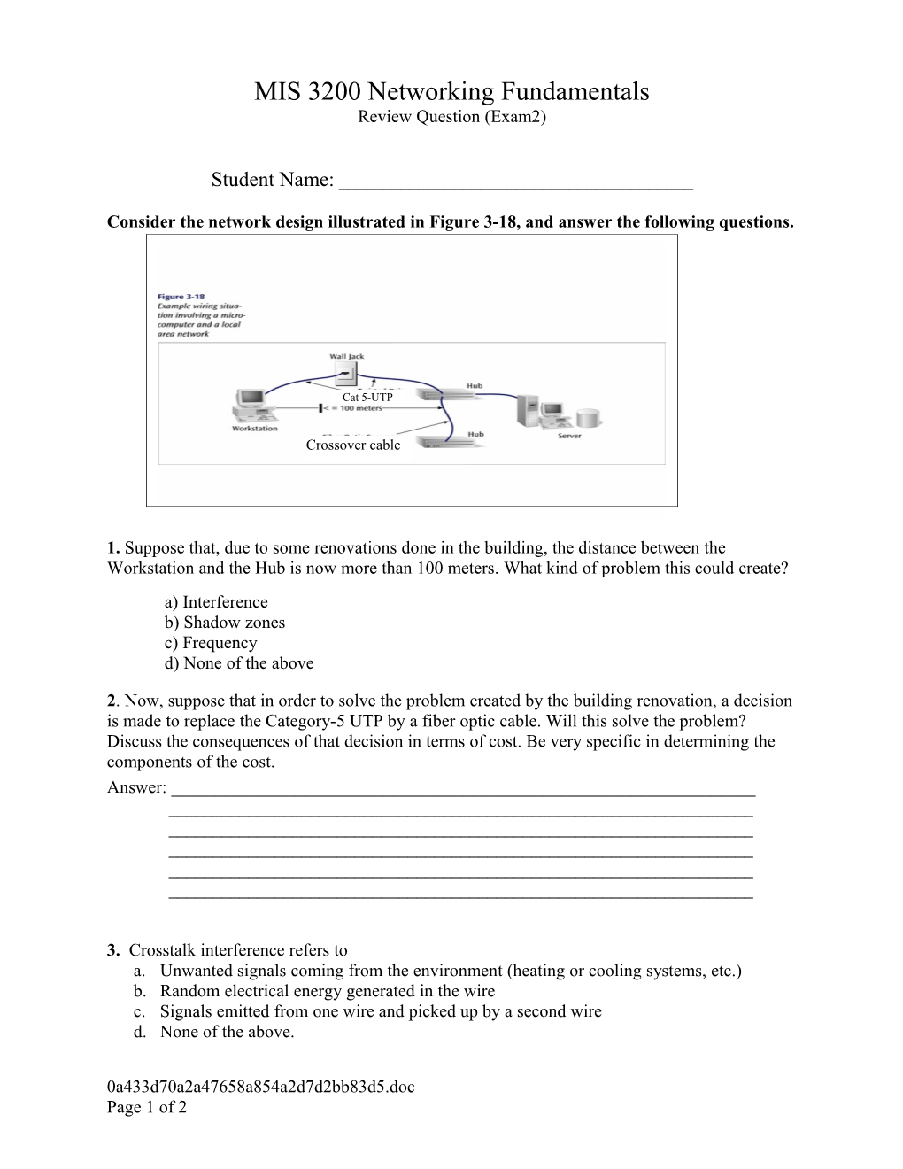 MIS 3200 Networking Fundamentals