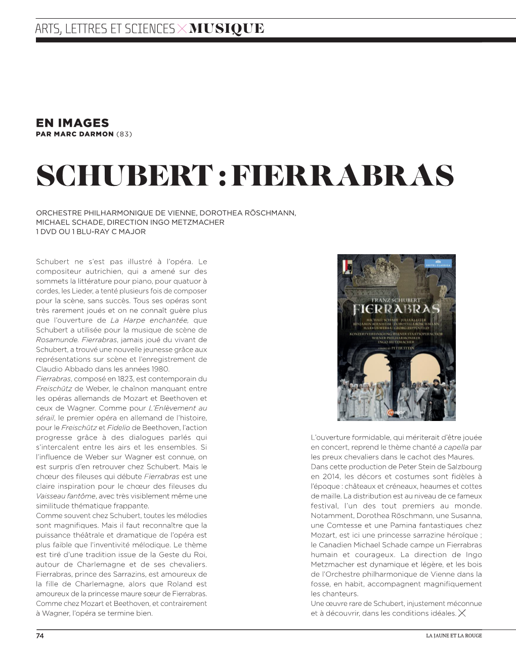 Schubert : Fierrabras
