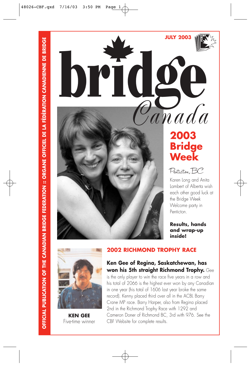 2003 Bridge Week Penticton,BC