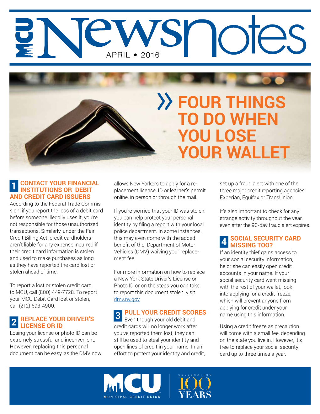 Four Things to Do When You Lose Your Wallet