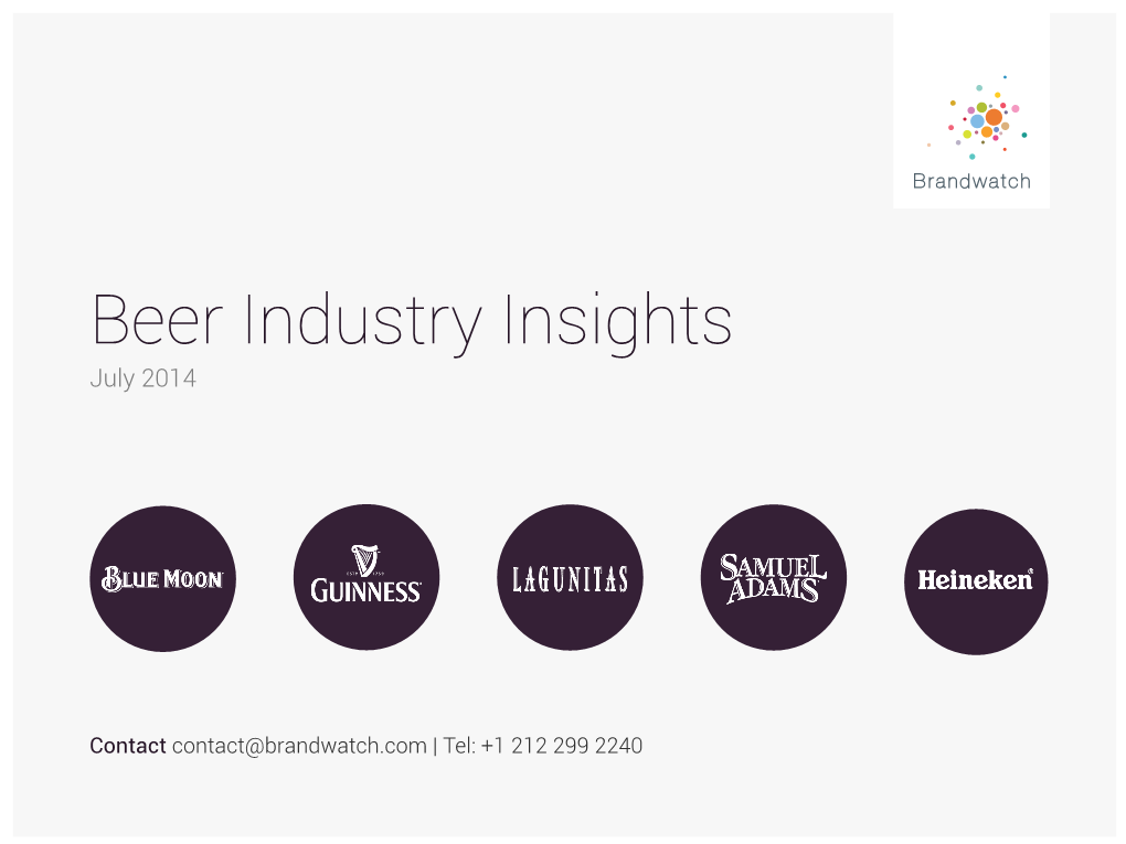 Beer Industry Insights July 2014