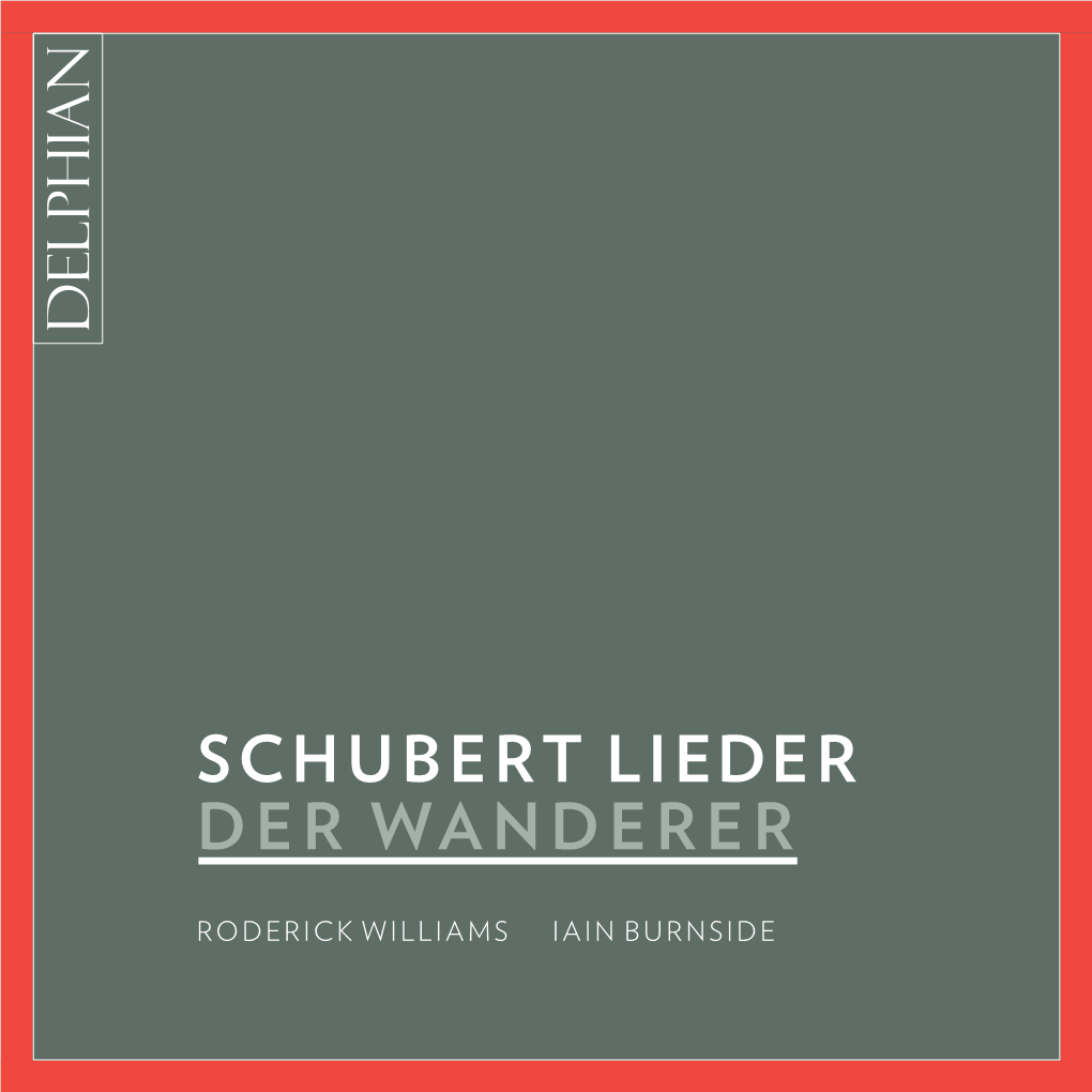 Schubert Lieder Der Wanderer