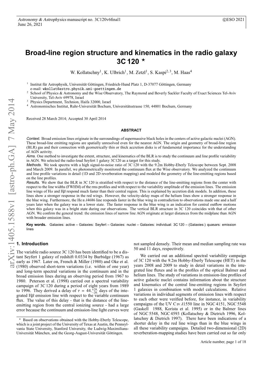 Broad-Line Region Structure and Kinematics in the Radio Galaxy 3C