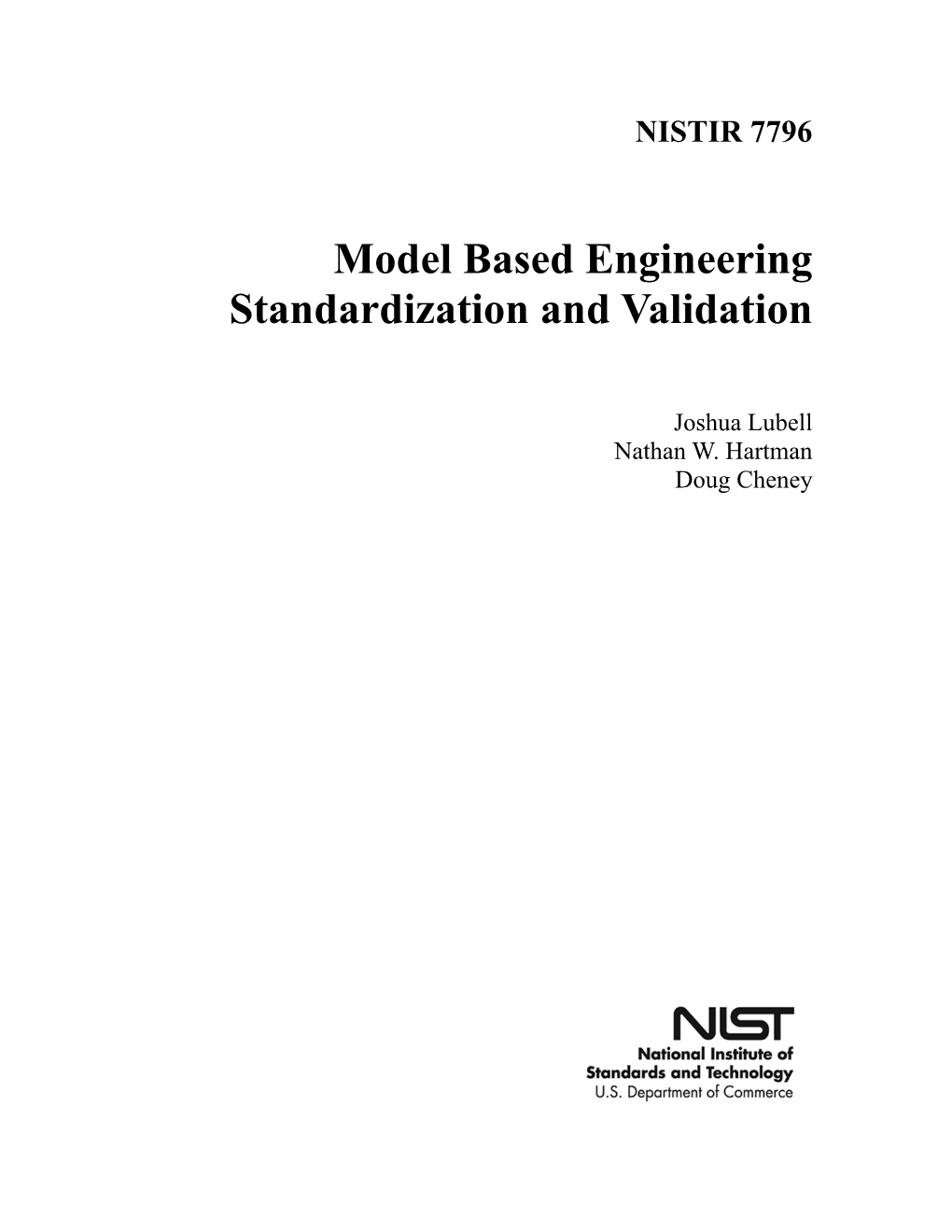 Model Based Engineering Standardization and Validation