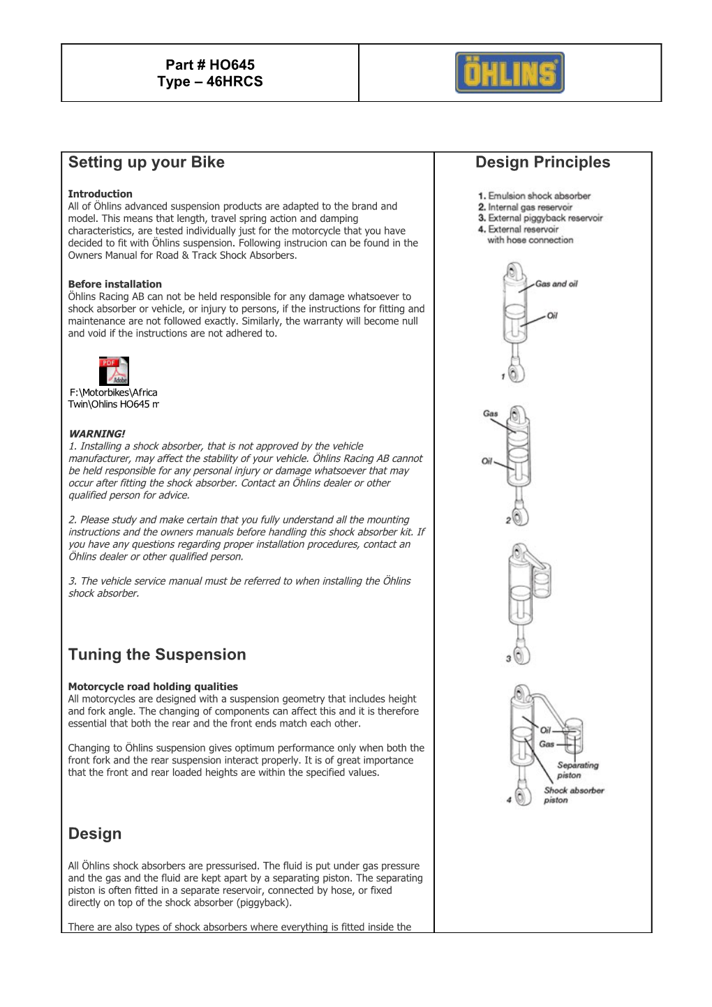 Setting up Your Bike