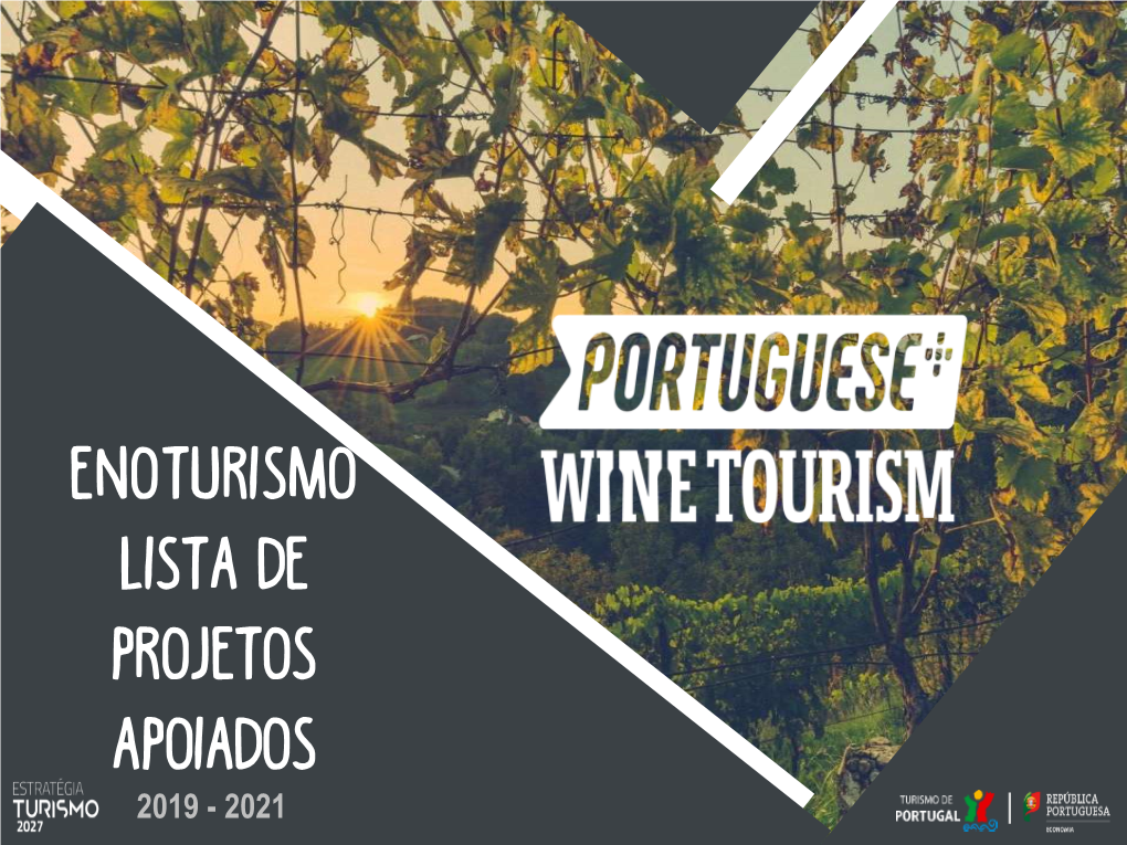 ENOTURISMO Lista De Projetos Apoiados