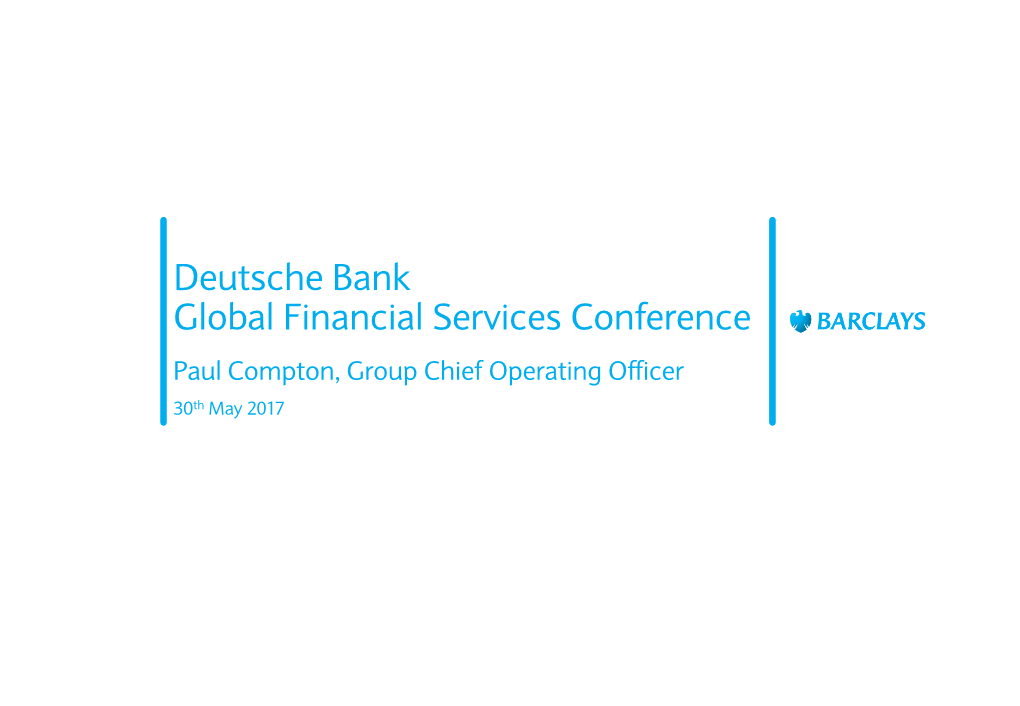 Deutsche Bank Global Financial Services Conference