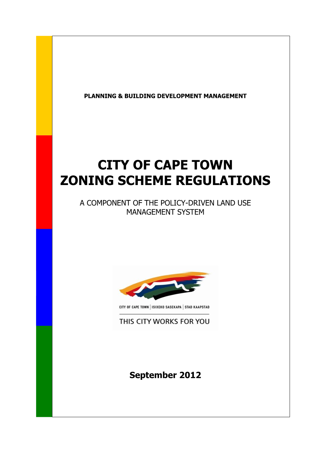 City of Cape Town Zoning Scheme Regulations