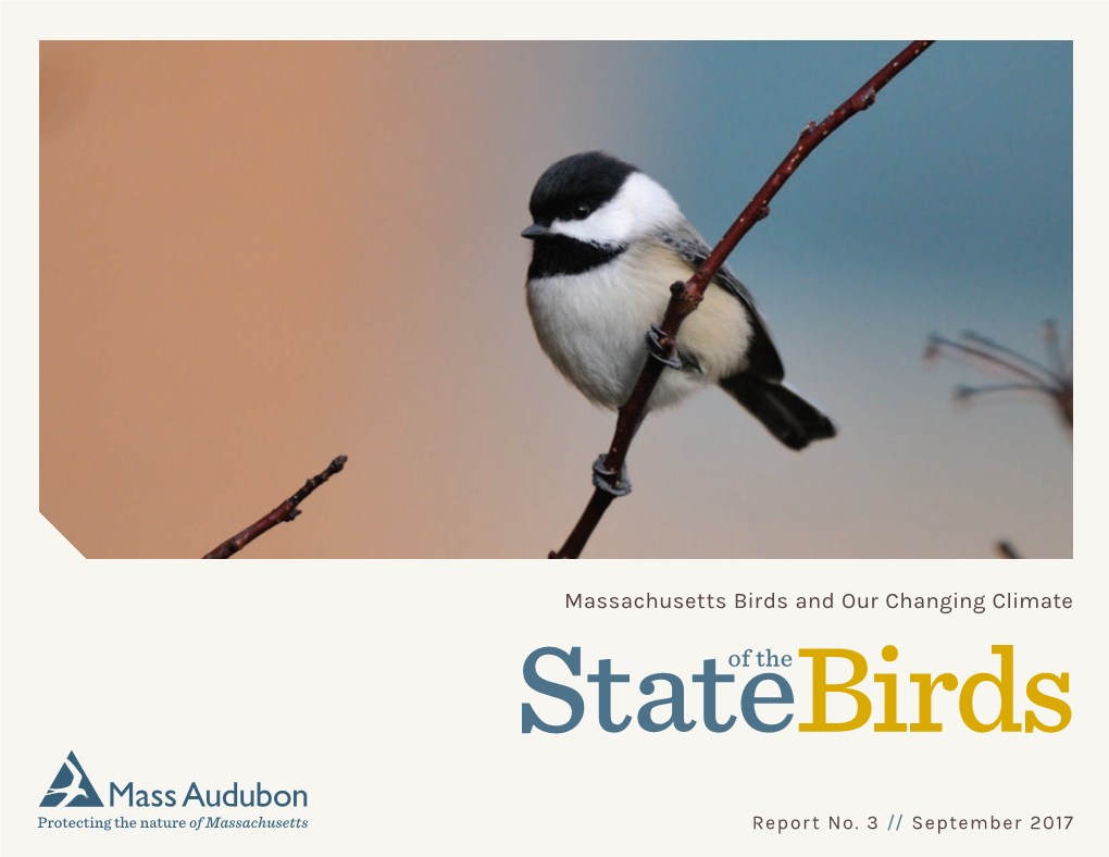 State of the Birds 2017: Massachusetts Birds and Our Changing Climate