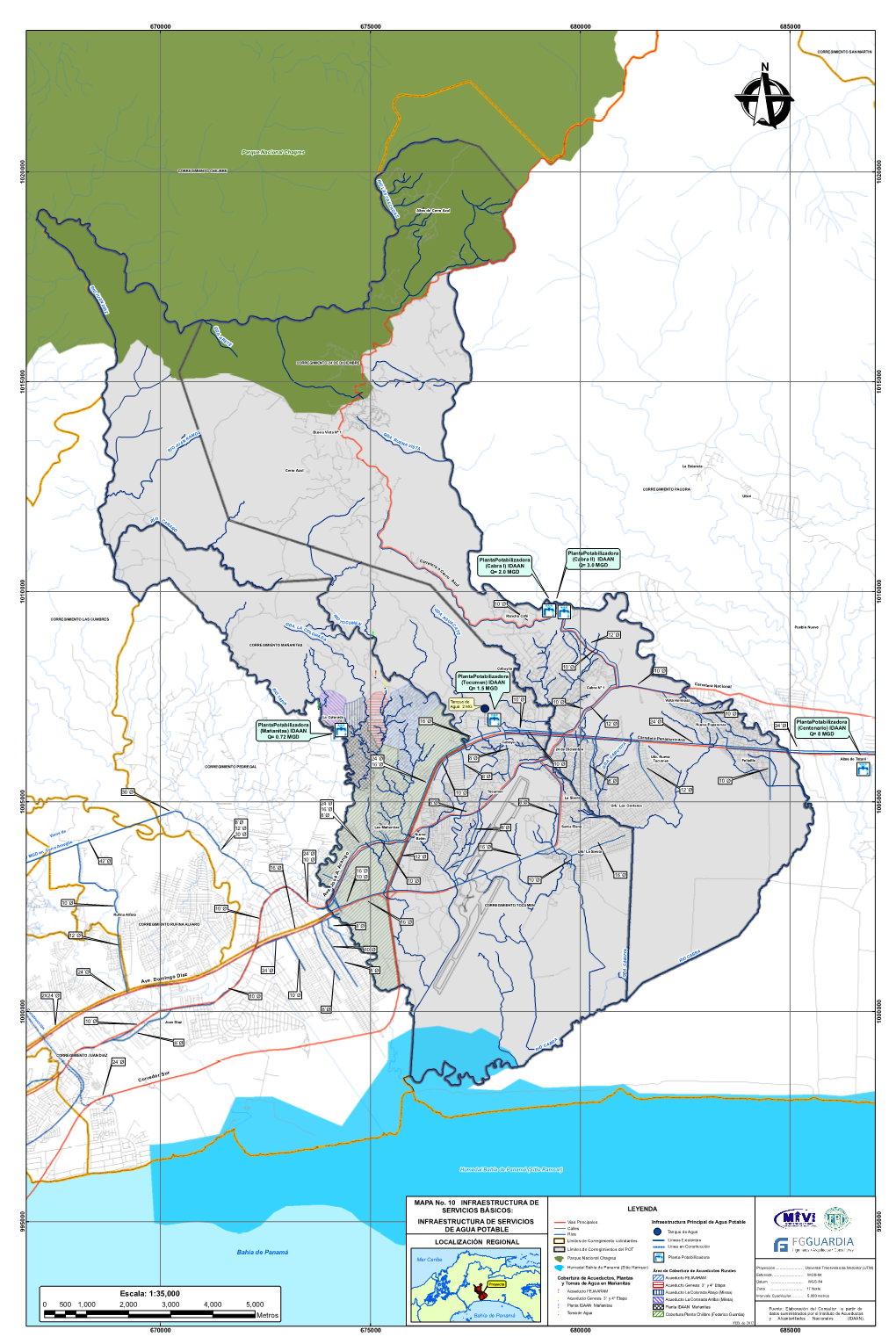 Mapa No. 10 Infraestructura Y Servicios Básicos Agua Potable