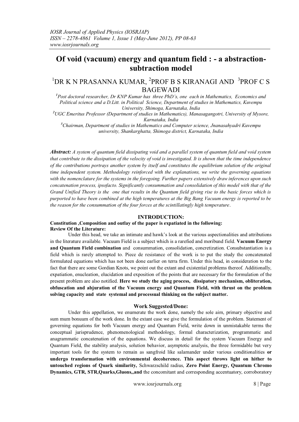 (Vacuum) Energy and Quantum Field