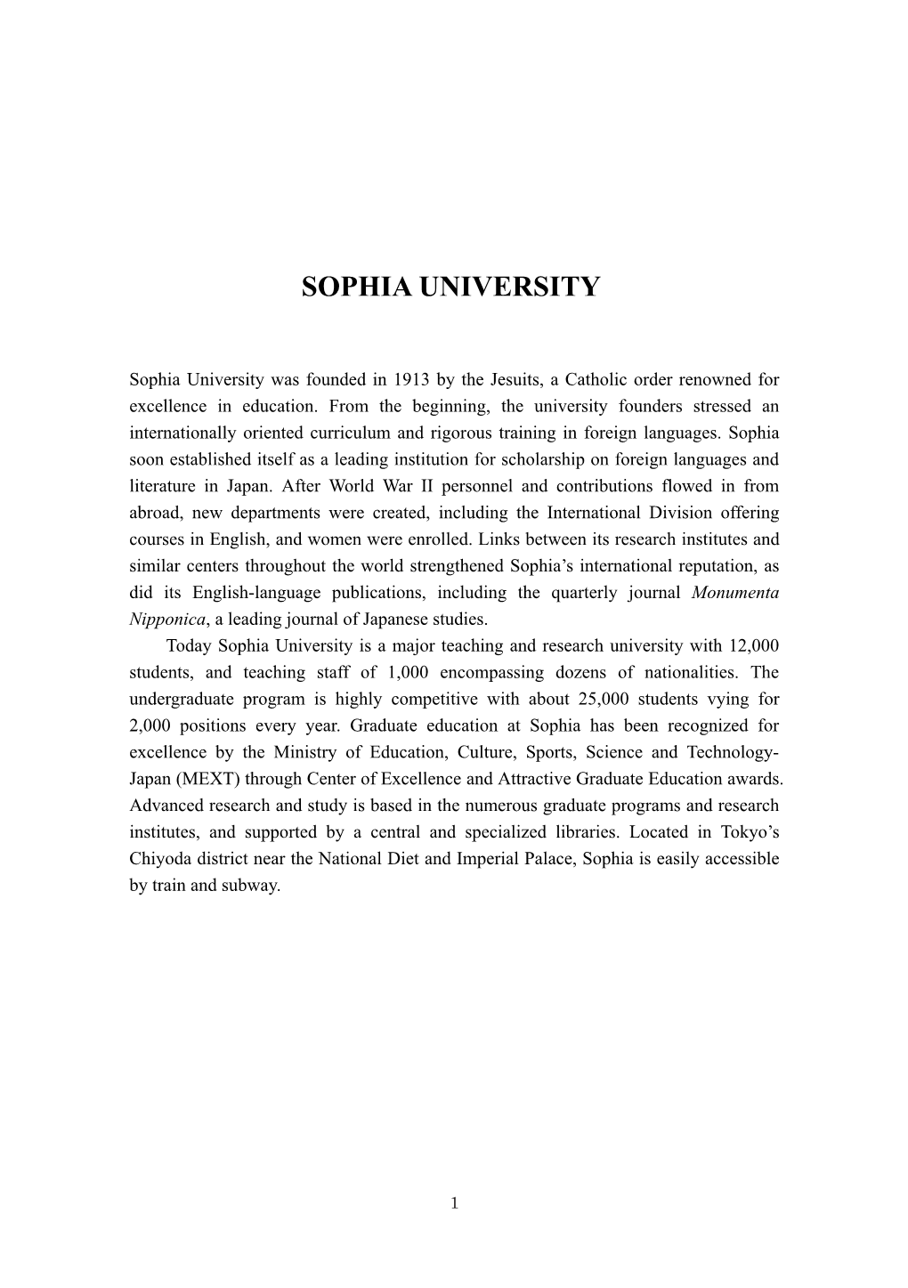 Sophia University