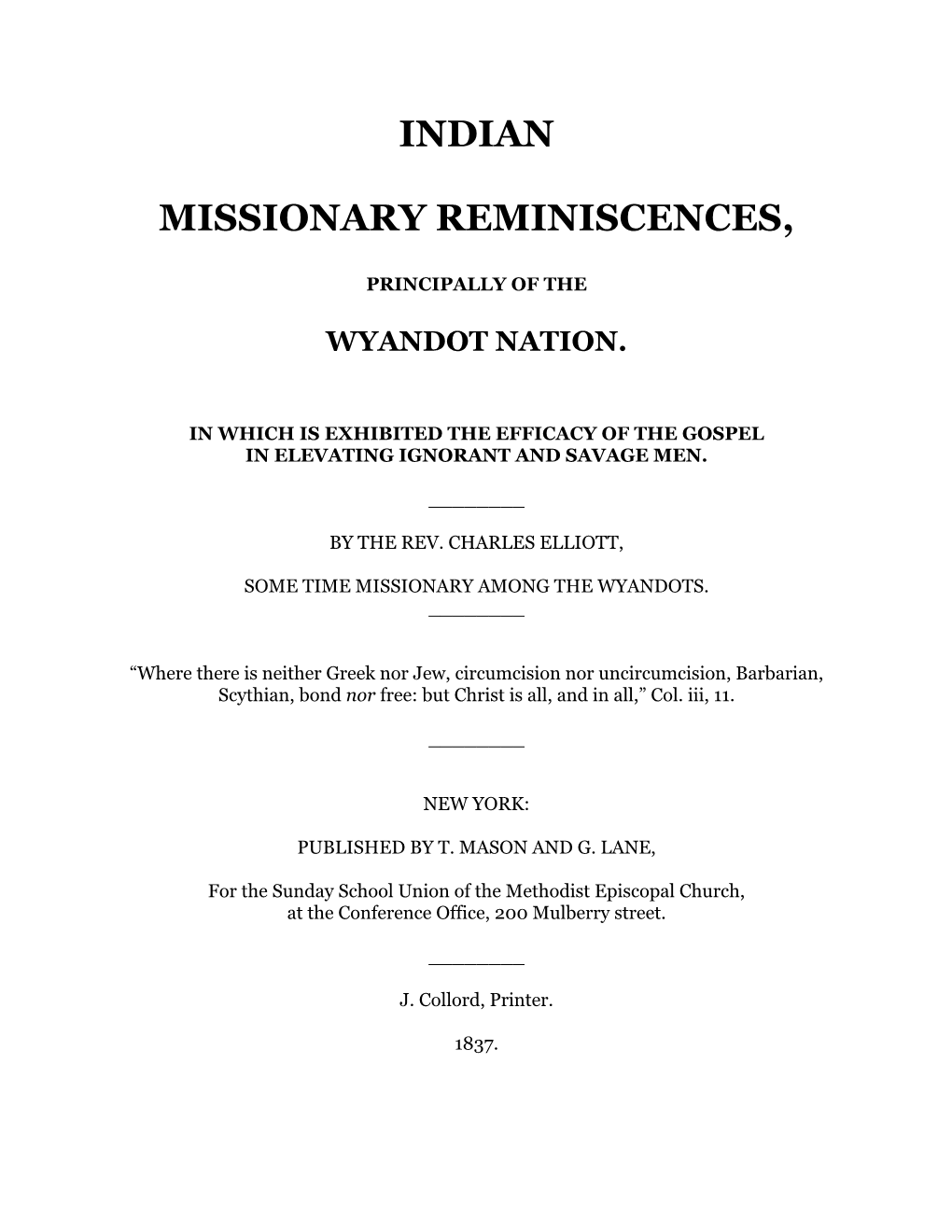 Indian Missionary Reminiscences.Pages
