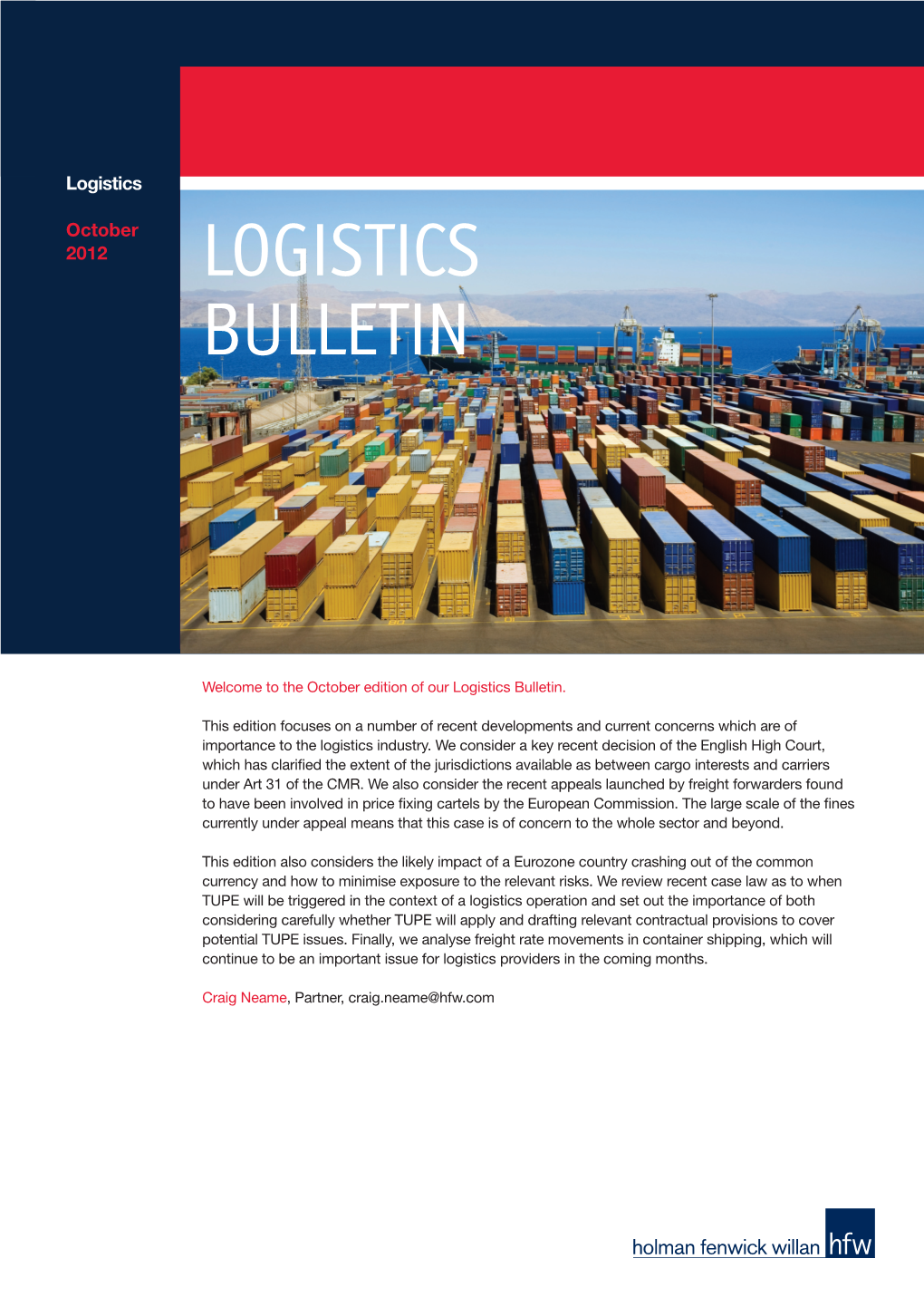 Logistics Bulletin