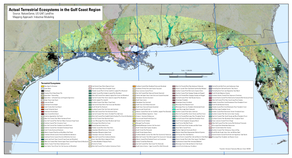 Source: Natureserve, US GAP, Landfire Mapping Approach: Inductive Modeling