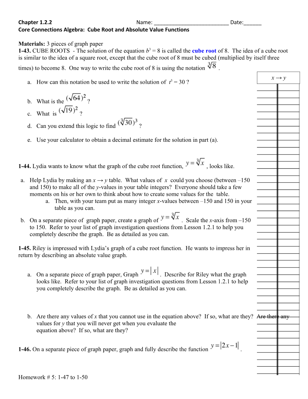 Chapter 10: Math Notes