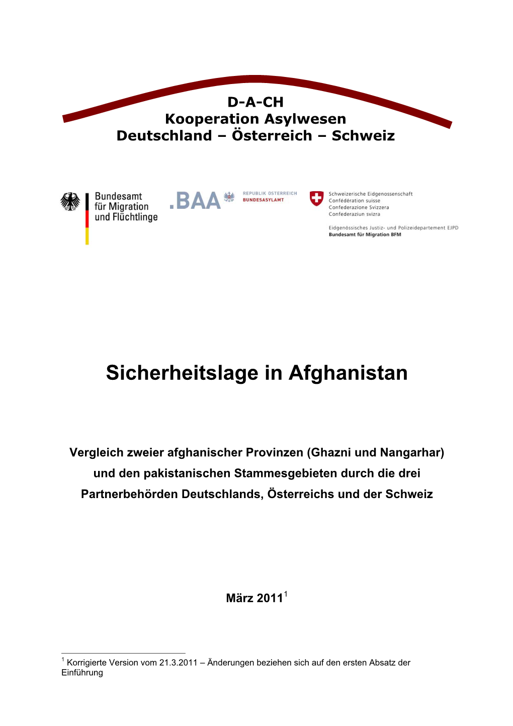 Sicherheitslage in Afghanistan