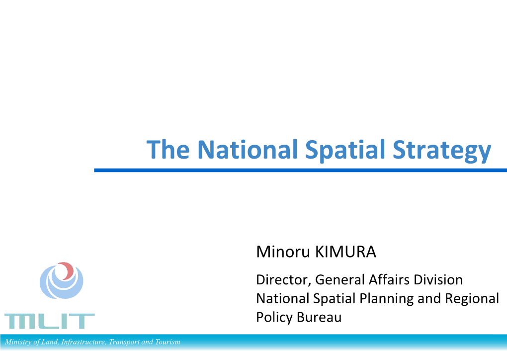The National Spatial Strategy