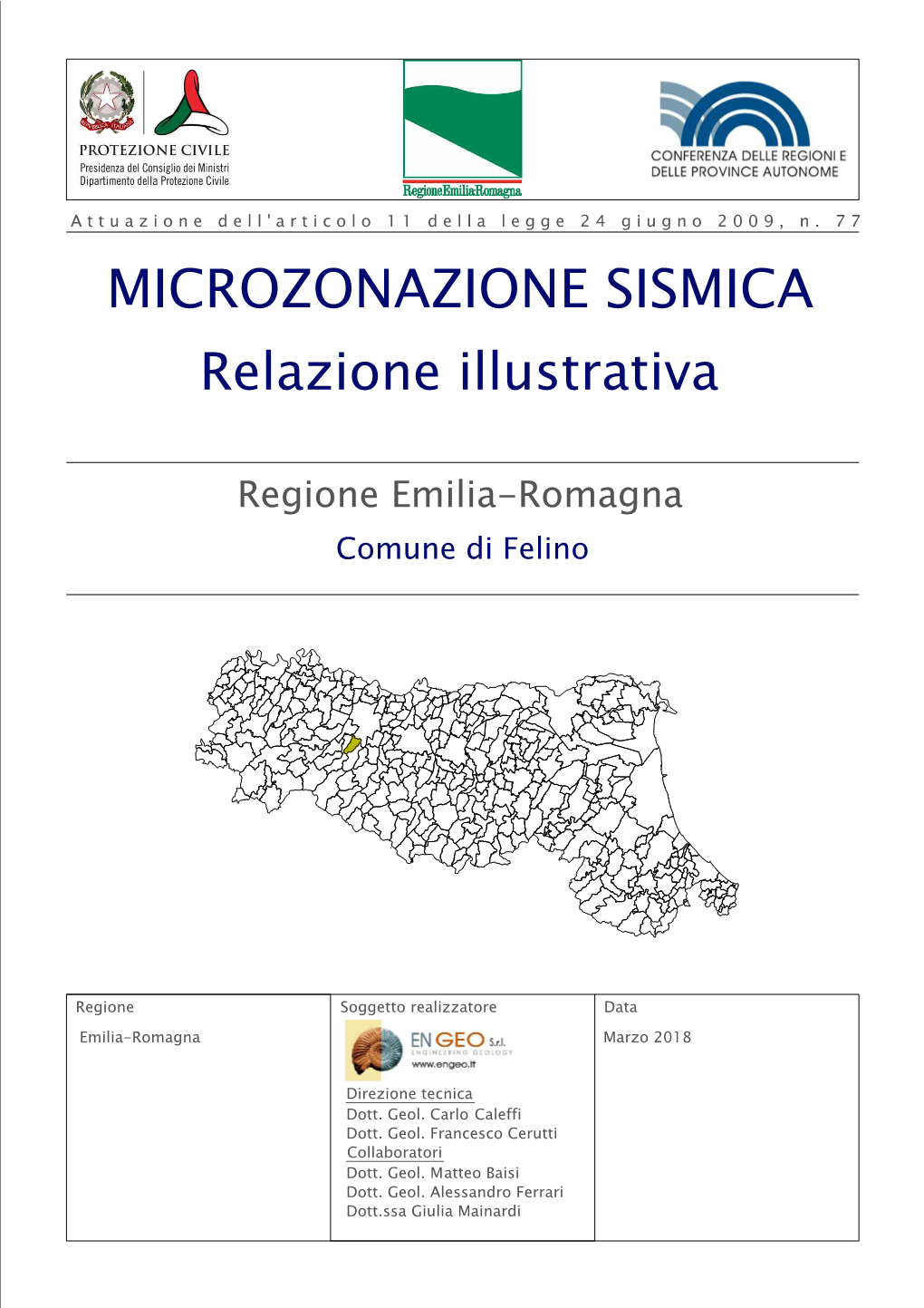 MICROZONAZIONE SISMICA Relazione Illustrativa