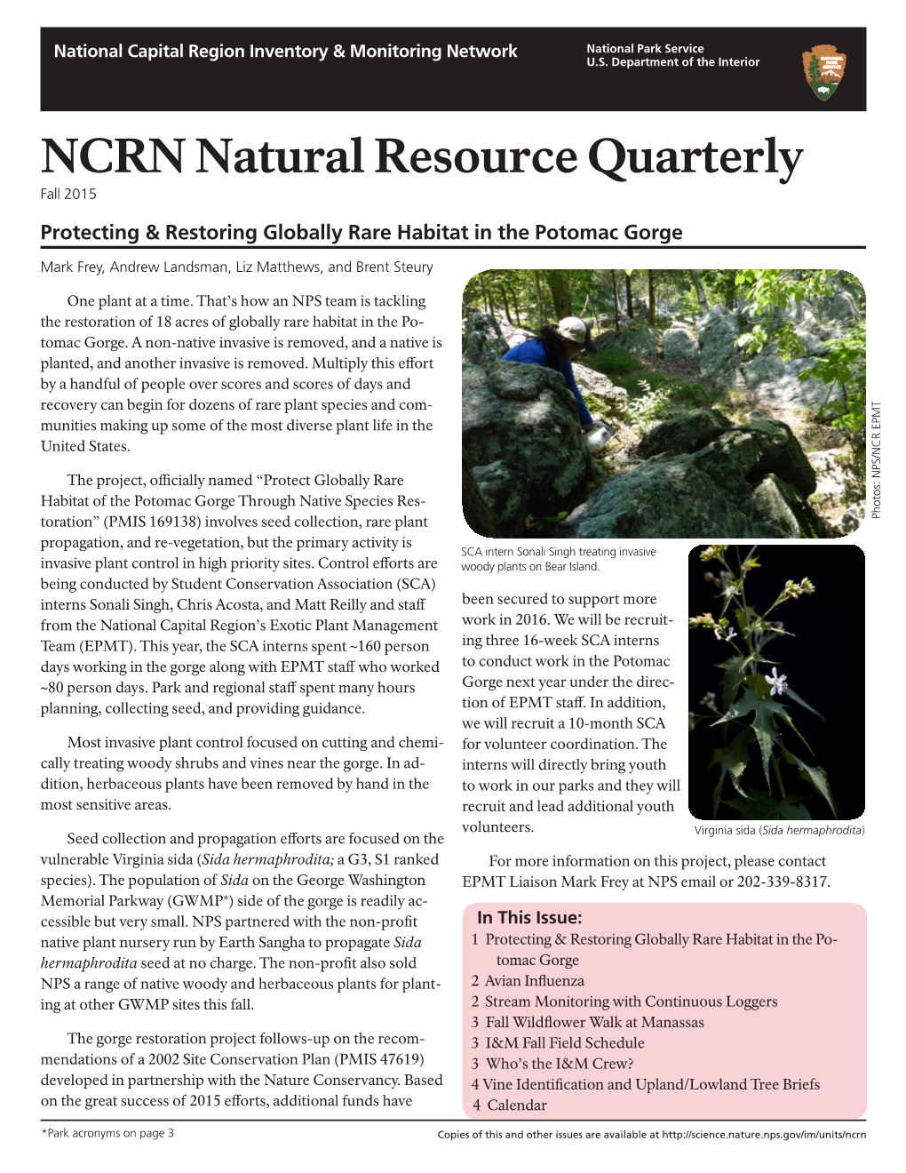 NCRN Natural Resource Quarterly