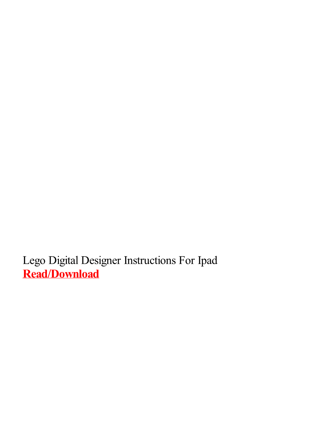Lego Digital Designer Instructions for Ipad on Ipad+Iphone 58,323