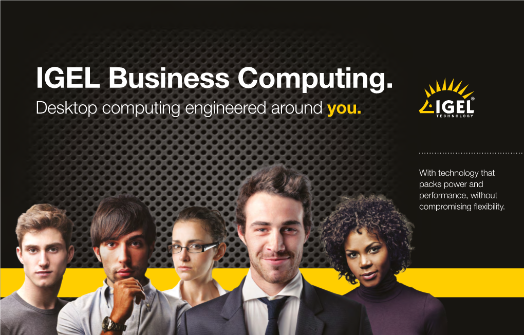 IGEL Business Computing. Desktop Computing Engineered Around You