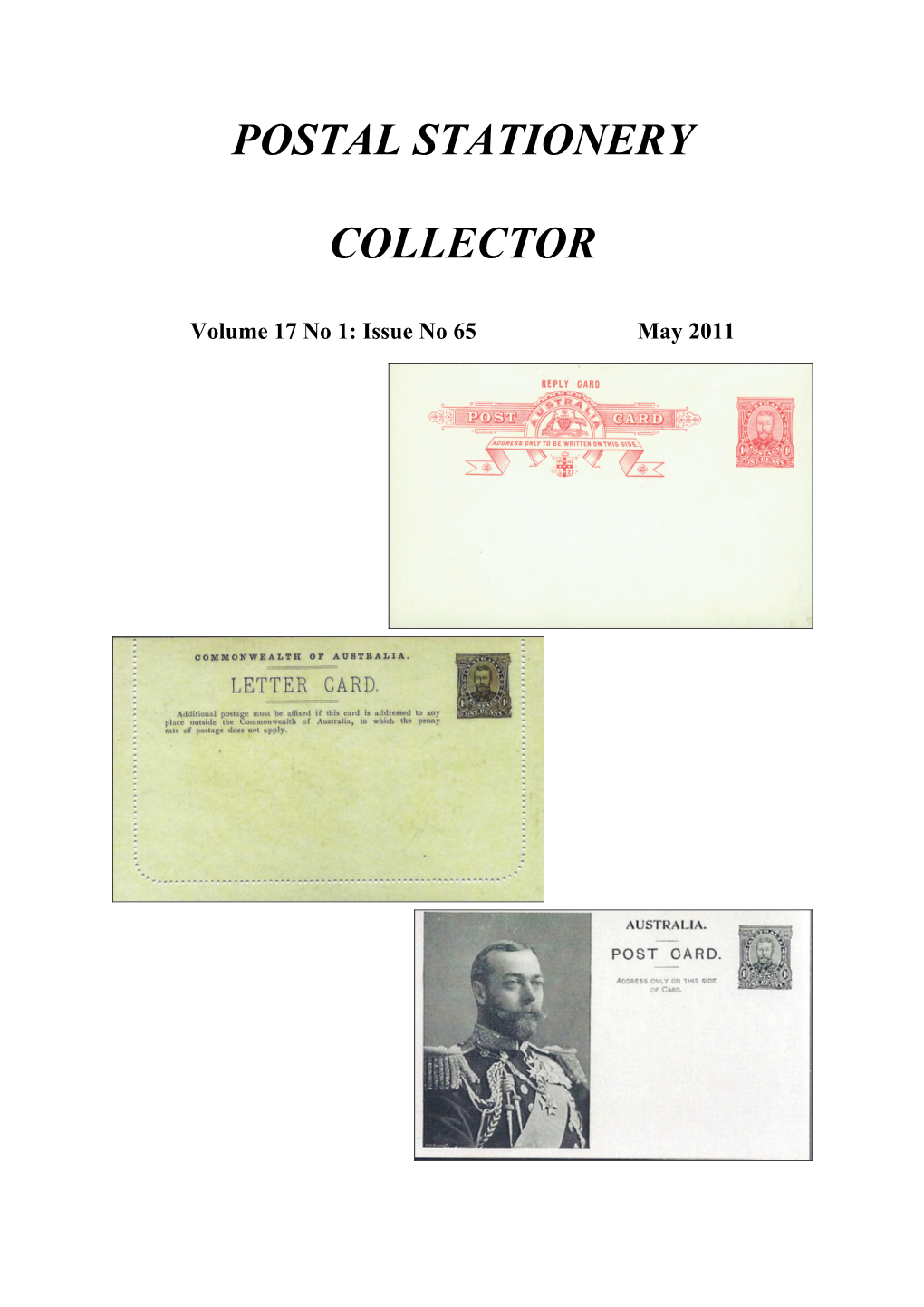 Download a Sample Copy of the Postal Stationery Collector