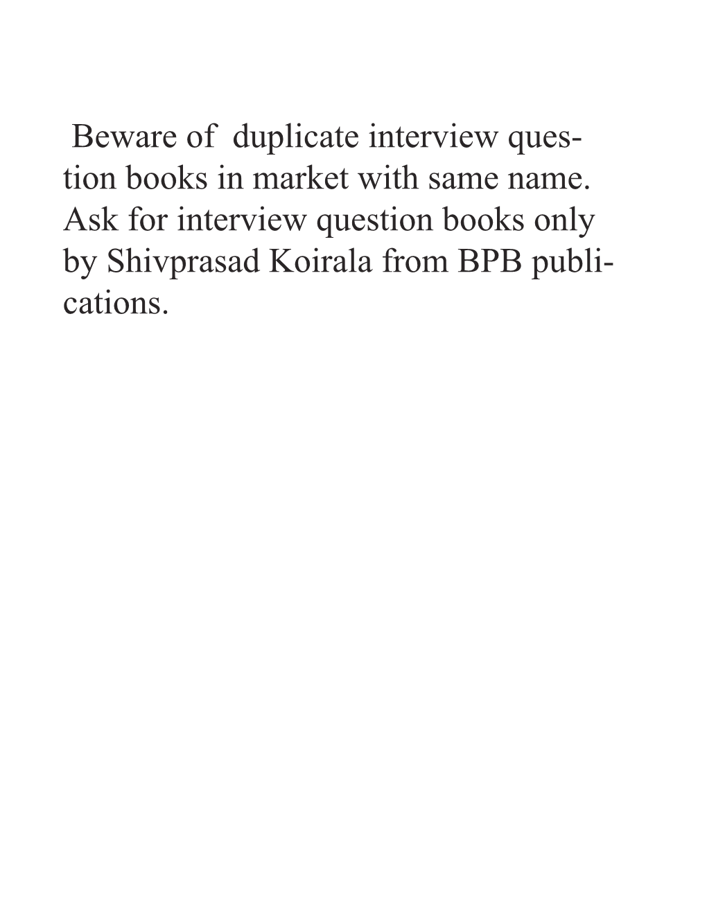 NET Interview Questions from Prakash Books Books