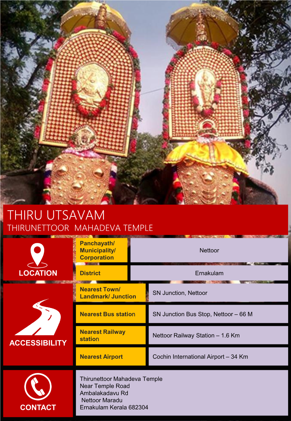 Thiru Utsavam Thirunettoor Mahadeva Temple