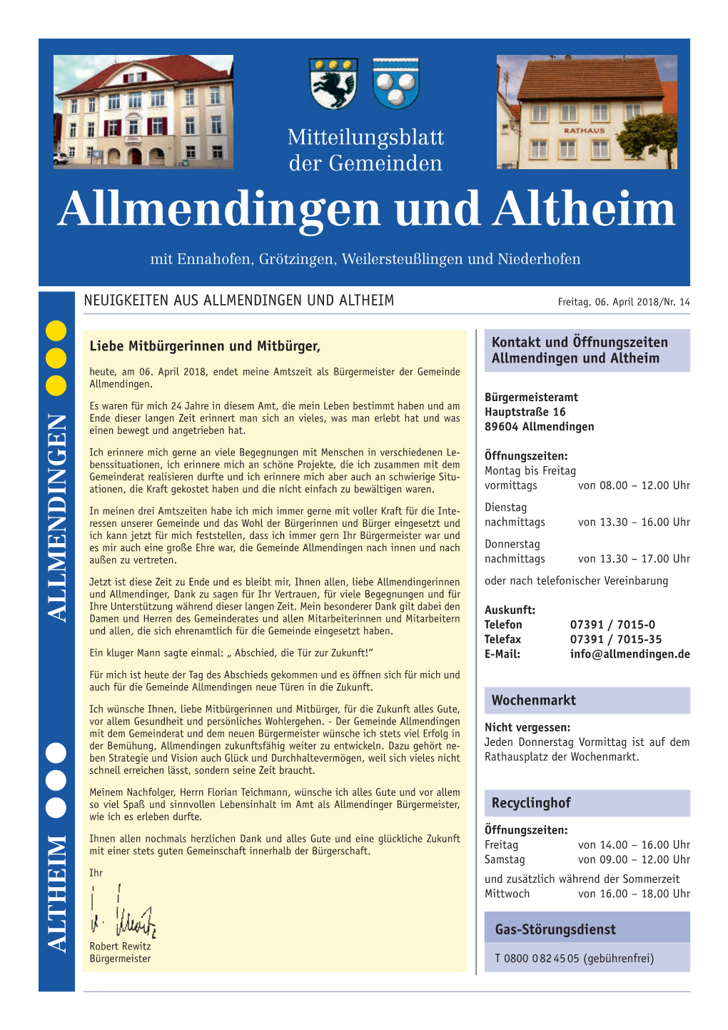 Allmendingen Und Altheim